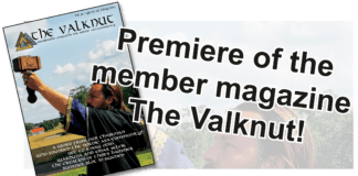 Premiere of the membership magazine The Valknut! The Valknut - Premier of The Valknut
